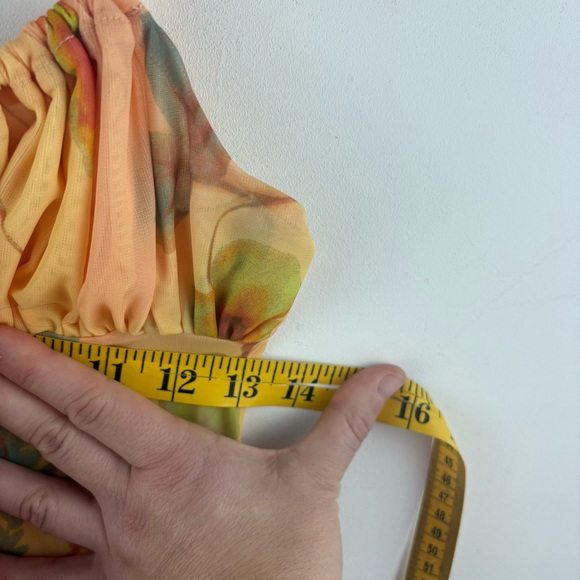 Urban Outfitters UO Angelic Longline Flyaway Sheer Floral Cami Tank Flowy Small* - Picture 9 of 11